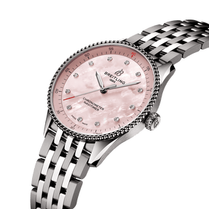 Breitling Navitimer Pink Dial Women 32mm