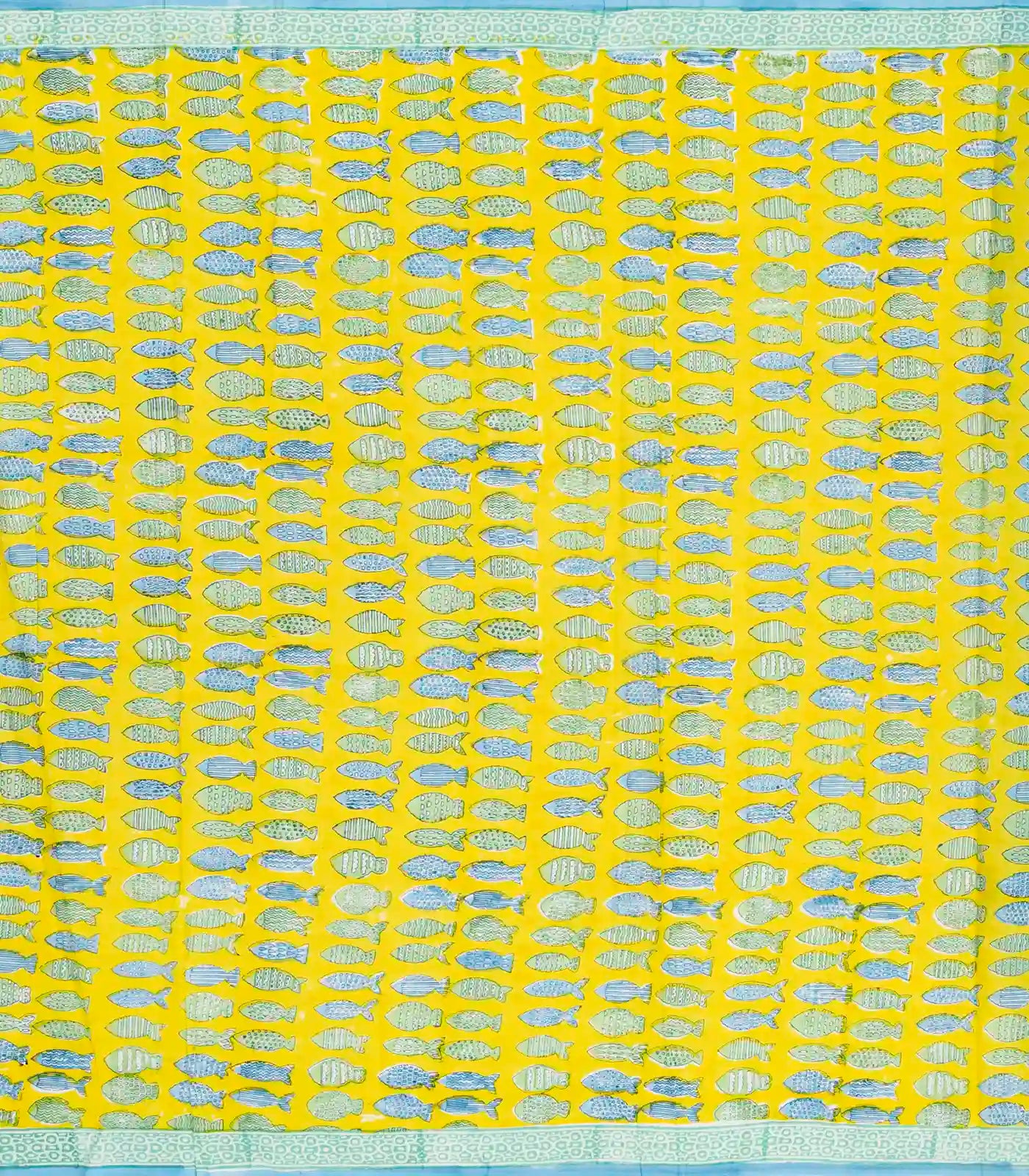 Yellow Woven Jaipur Cotton Saree Printed With Stripes