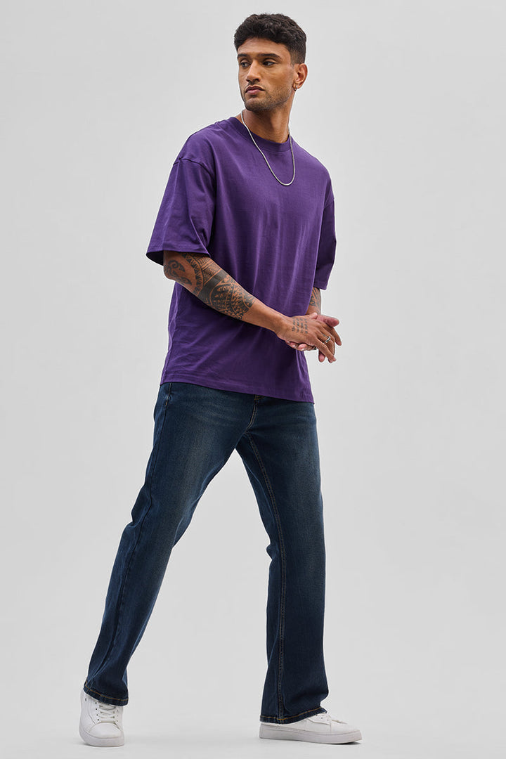 Soul Purple Oversized Fit T-Shirt