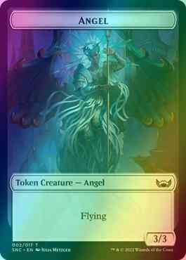 Angel Token (02) // Fish Token (04) [Streets of New Capenna: Tokens] [Foil]