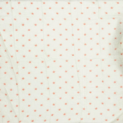 White Handloom Linen Saree With Printed Bird Motifs