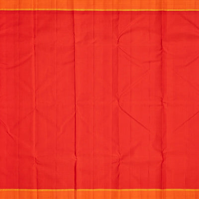 Bottle Green Handloom Kanchipuram Silk Saree With Checks Border