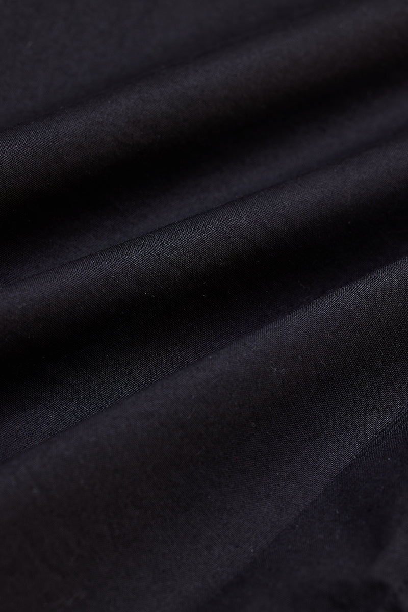 Black Mandarin Shirt