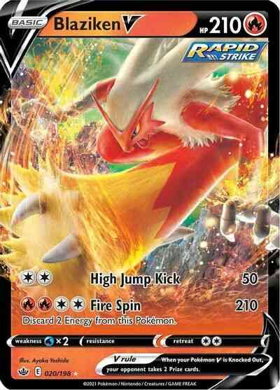 Blaziken V - 020/198 - Rare Holo V [swsh6-020] [Ultra]