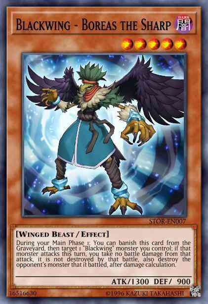 Blackwing - Boreas the Sharp - STOR-EN007 - Rare - Unlimited
