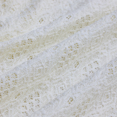 White Self-Design Crochet Shirt