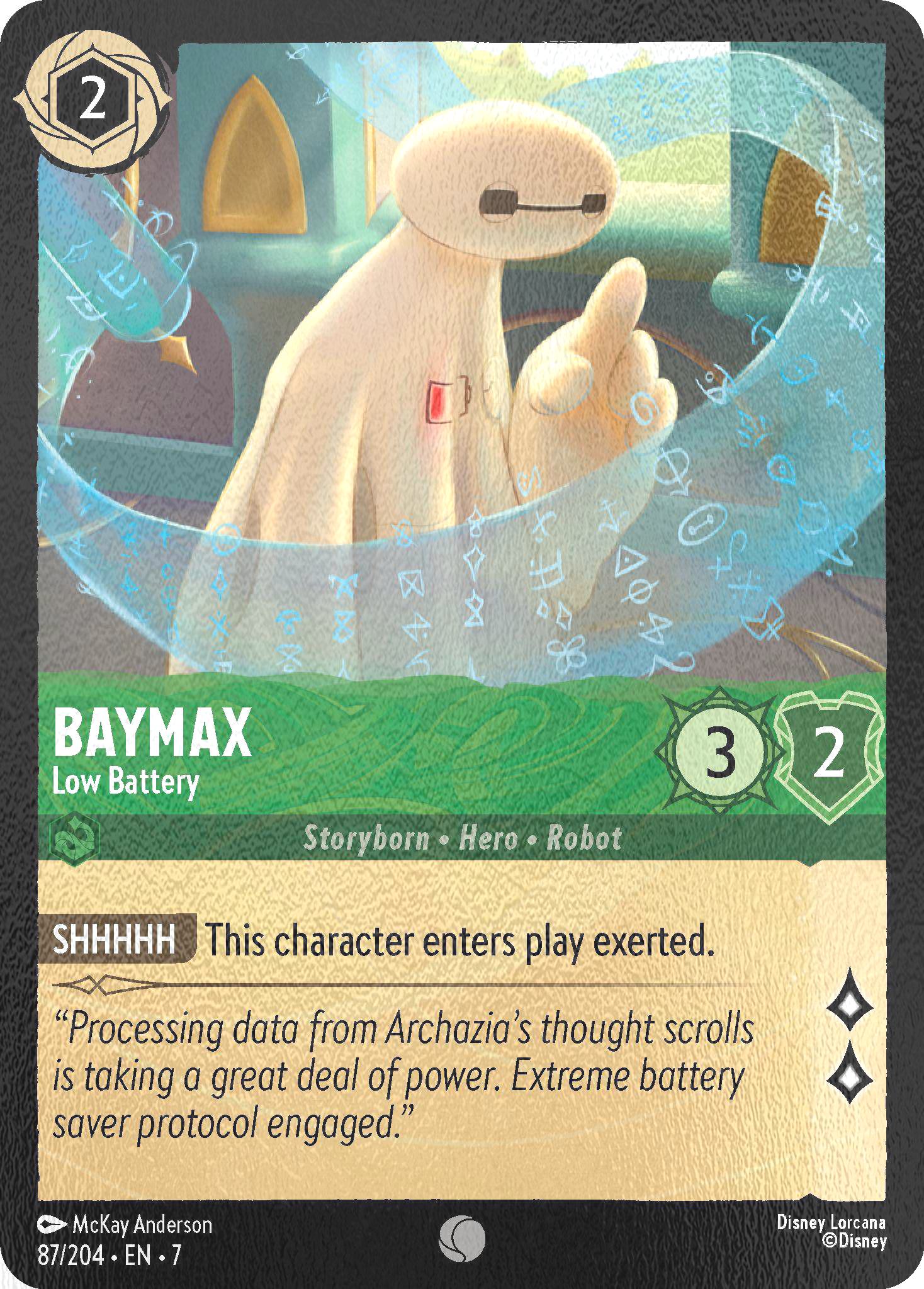 Baymax - Low Battery - 87/204 [Archazia's Island] [Cold Foil]