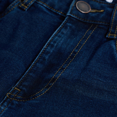 Navy Tapered Fit Jeans