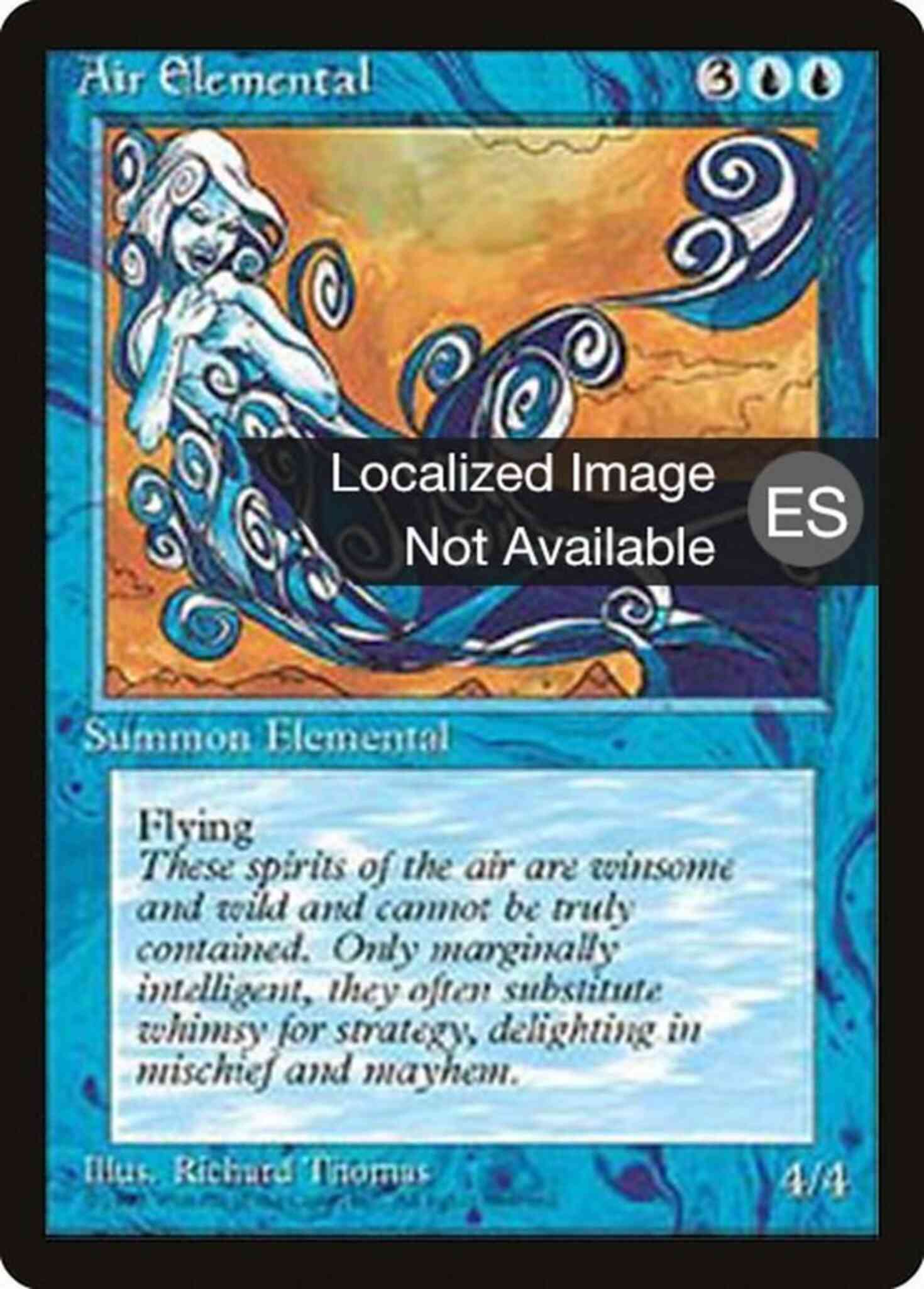Air Elemental - Chinese [59] [Fourth Edition Black Border: Chinese] [Non-Foil]