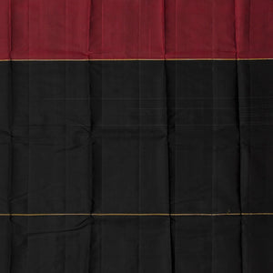 Grey Handloom Kanchipuram Silk Saree With Checks & Buttas