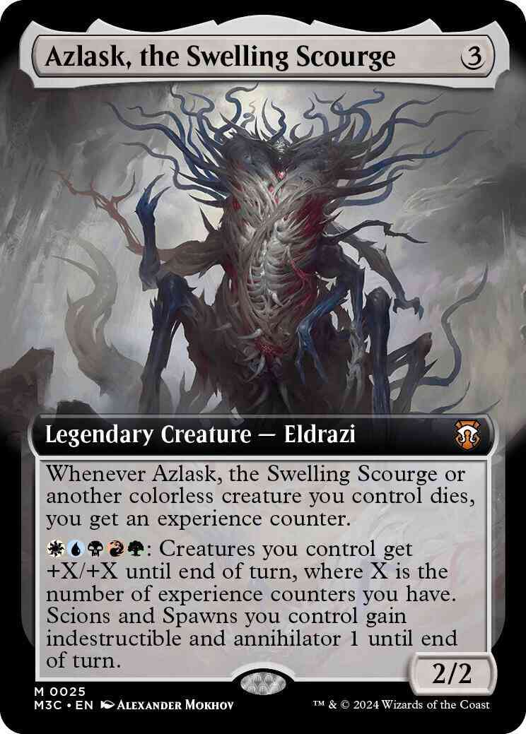 Azlask, the Swelling Scourge [25] [Extended Art] [Modern Horizons 3: Commander] [Non-Foil]