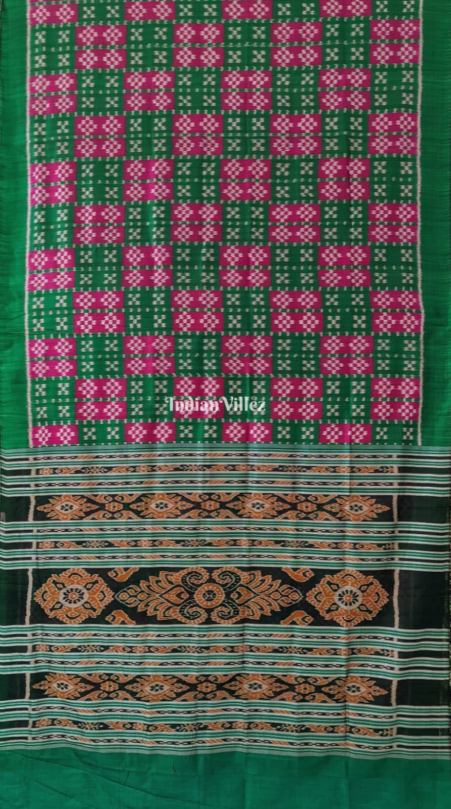 Green Purple Designer Pasapali Contemporary Silk Saree