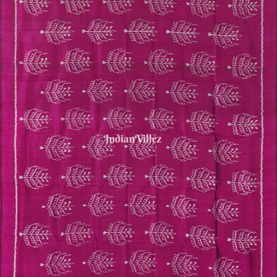 Magenta Odisha Ikat Contemporary Silk Saree