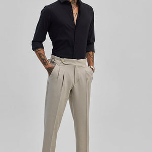 Black Textured Slim Fit Shirt