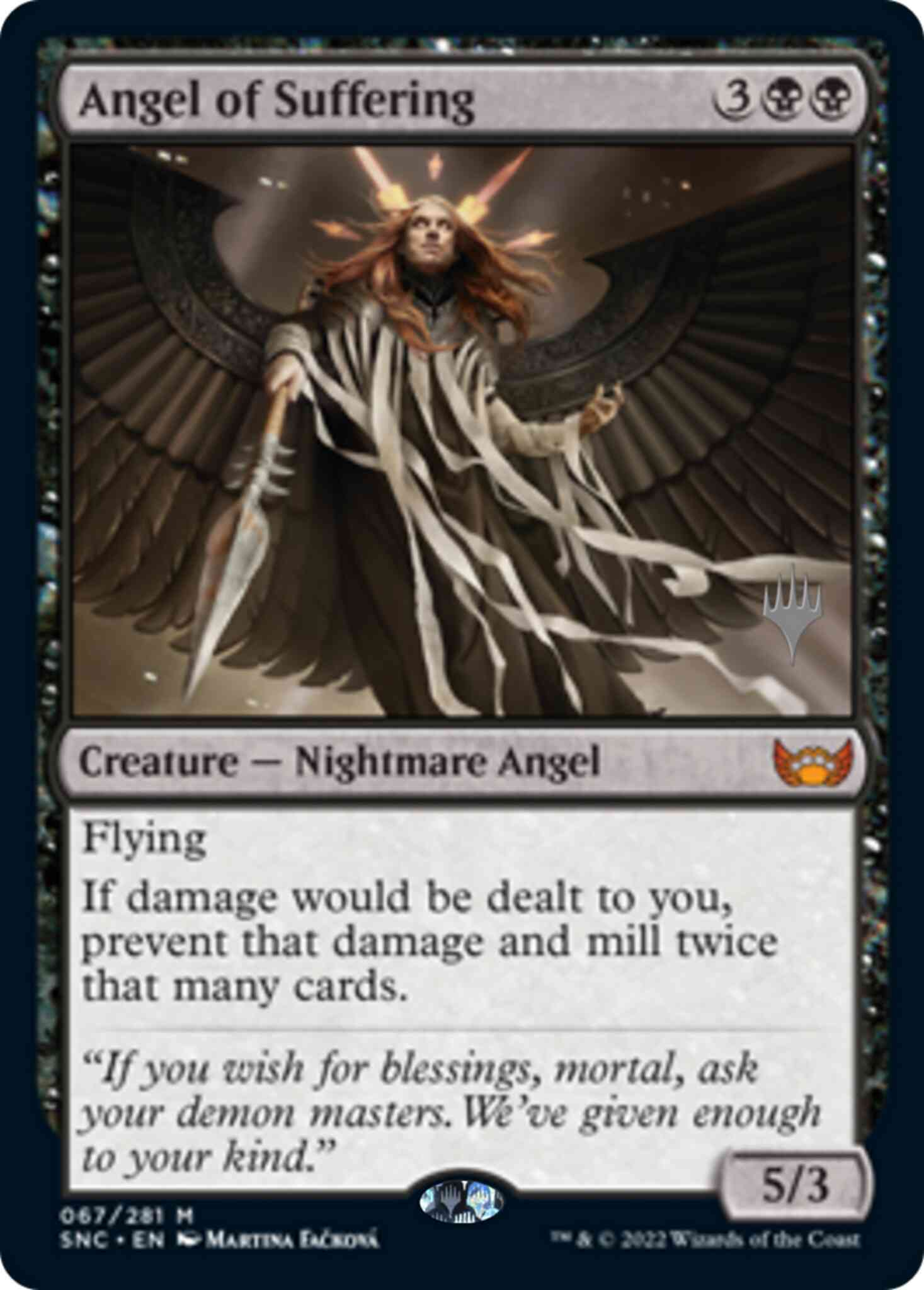 Angel of Suffering [Promo Pack] [67p] [Streets of New Capenna: Promos] [Non-Foil]