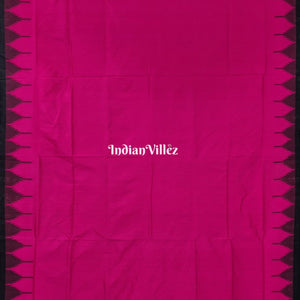 Pink Stripes Sambalpuri Ikat Silk saree with Zari Tissue Pallu