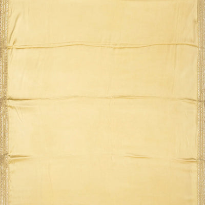 Taupe Woven Viscose Saree With Embroidered Motifs