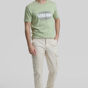 Serenial Light Green Oversized Fit T-Shirt