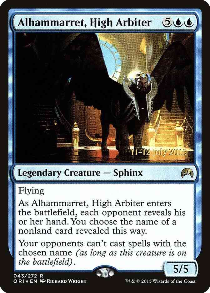 Alhammarret, High Arbiter [43s] [Magic Origins Promos] [Foil]
