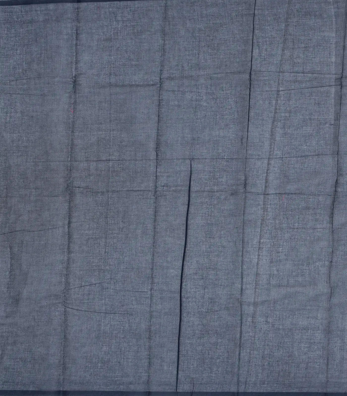 Navy Blue Handloom Rasipuram Cotton Saree With Temple Buttas