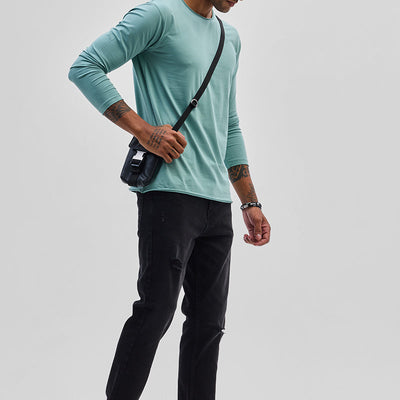 Turquoise Stretch Full Sleeve T-Shirt