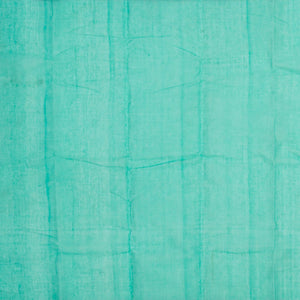 Aquamarine Bengal Cotton Saree With Dotted Stripes