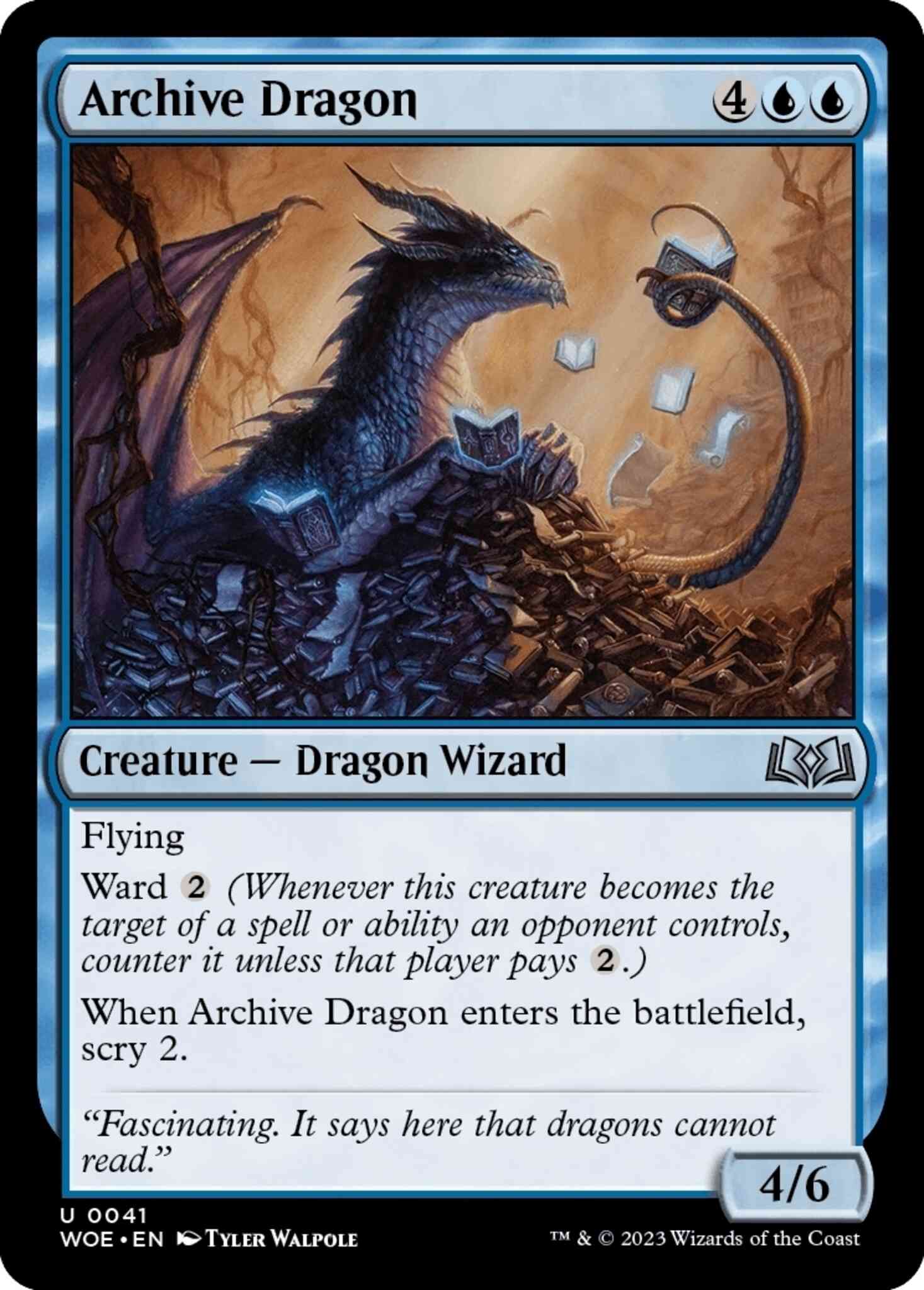 Archive Dragon [41] [Wilds of Eldraine] [Non-Foil]