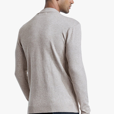 Grey Knitted Sweatshirt