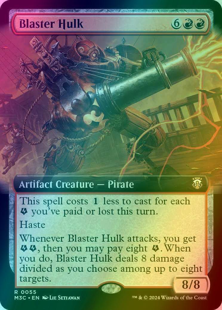 Blaster Hulk [55] [Extended Art] [Modern Horizons 3: Commander] [Ripple Foil]