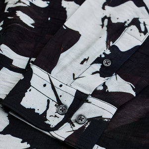 Black Textured Abstract Shirt