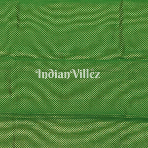 Army Green Zari Woven Banarasi Tissue Saree
