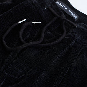 Black Corduroy Relaxed Fit Trousers