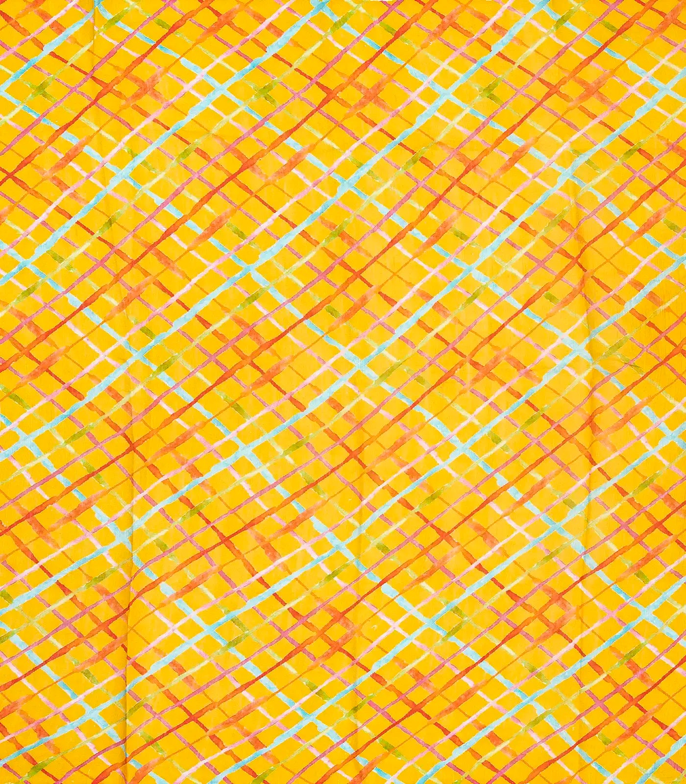 Mustard Woven Tussar Silk Saree With Printed Stripes