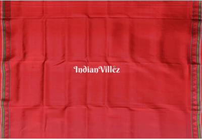 Brown Ganthiapali Theme Contemporary Silk Saree with Dongria Border and Pallu