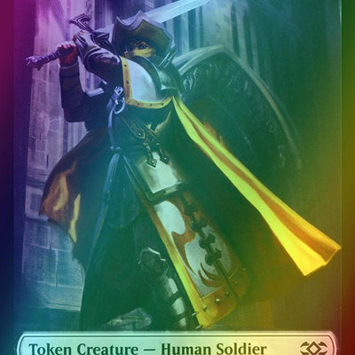 Angel Token (03) // Human Soldier Token (05) [Double Masters Tokens] [Foil]