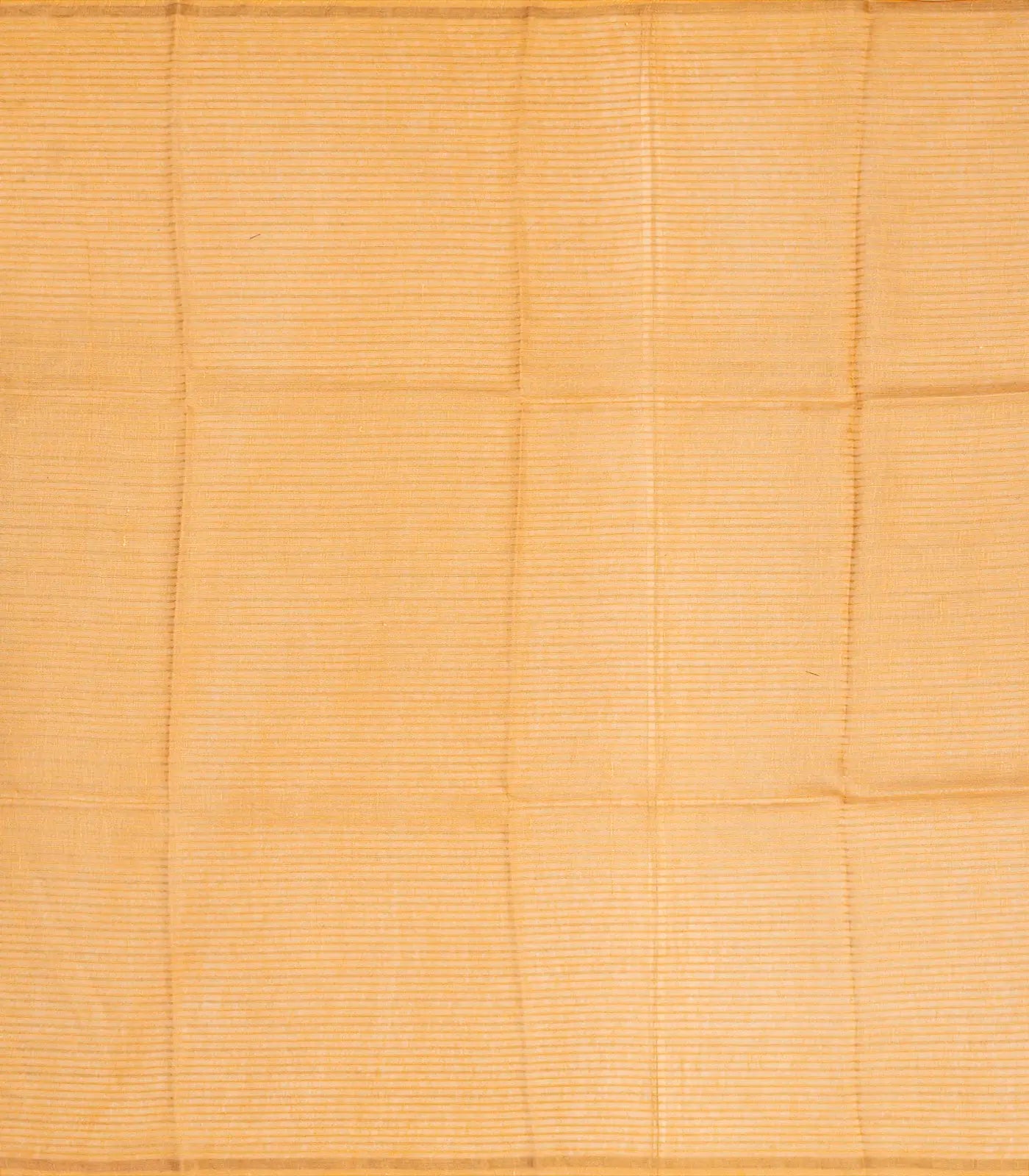 Peach Handwoven Linen Saree Printed With Floral Motifs