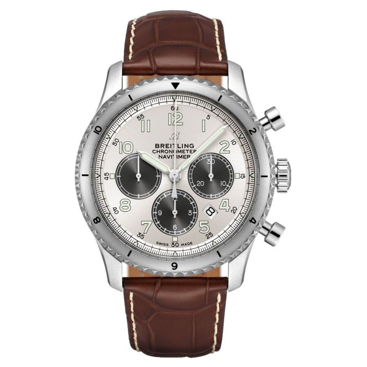 Breitling Navitimer B01 Chronograph Silver Dial Men 43mm