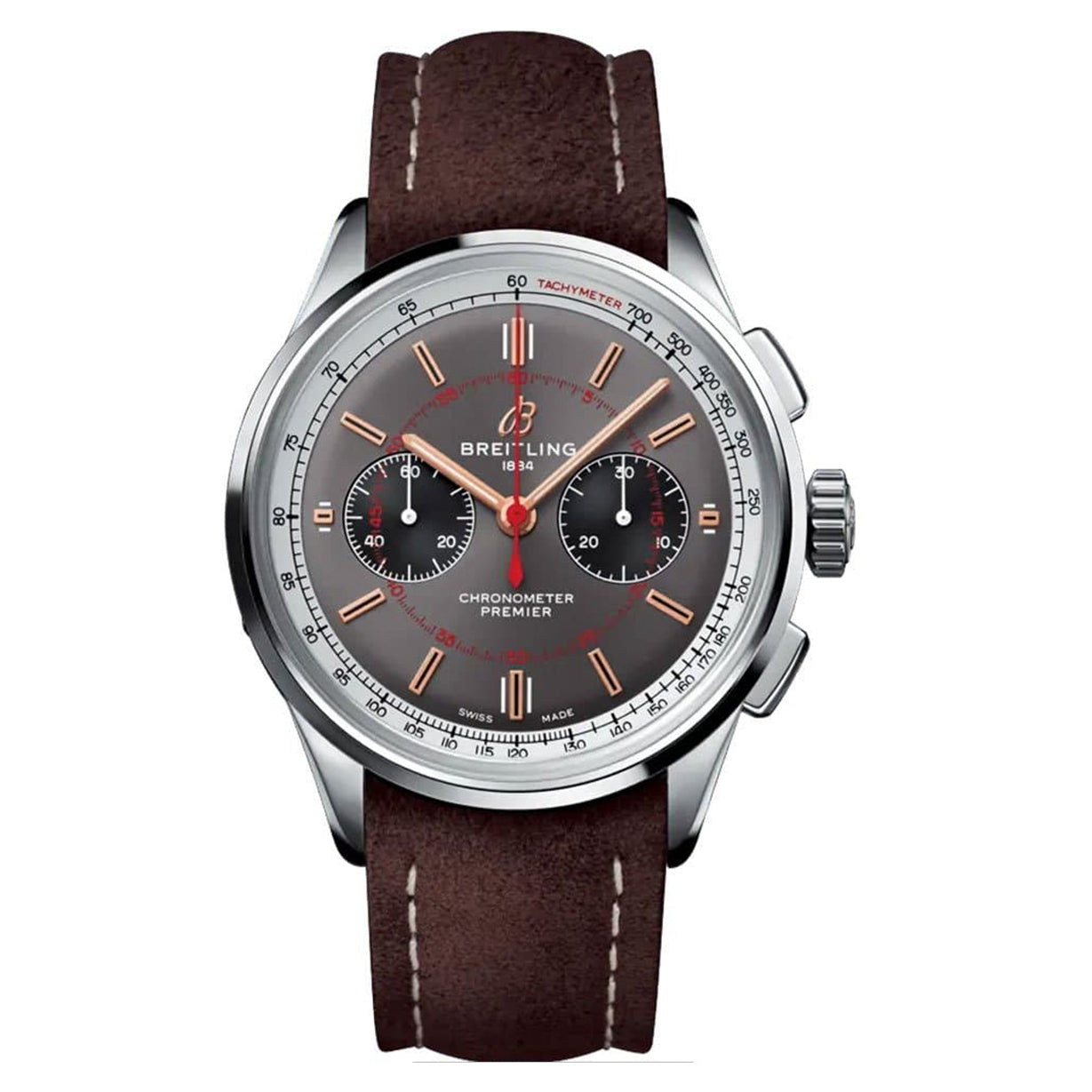 Breitling Premier B01 Chronograph 42 Wheels & Waves Grey Dial Men 42mm