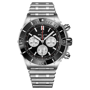 Breitling Super Chronomat B01 Dual Time Black Dial Men 44mm