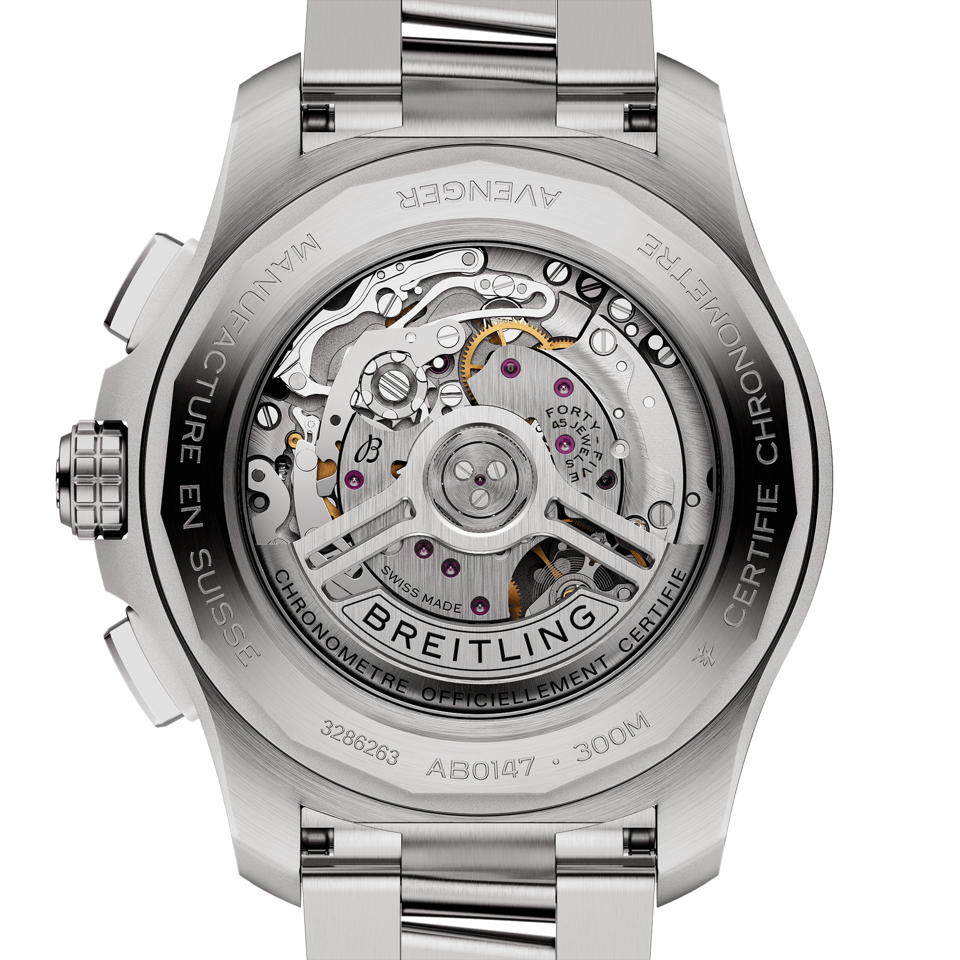 Breitling Avenger B01 Chronograph Black Dial Men 44mm