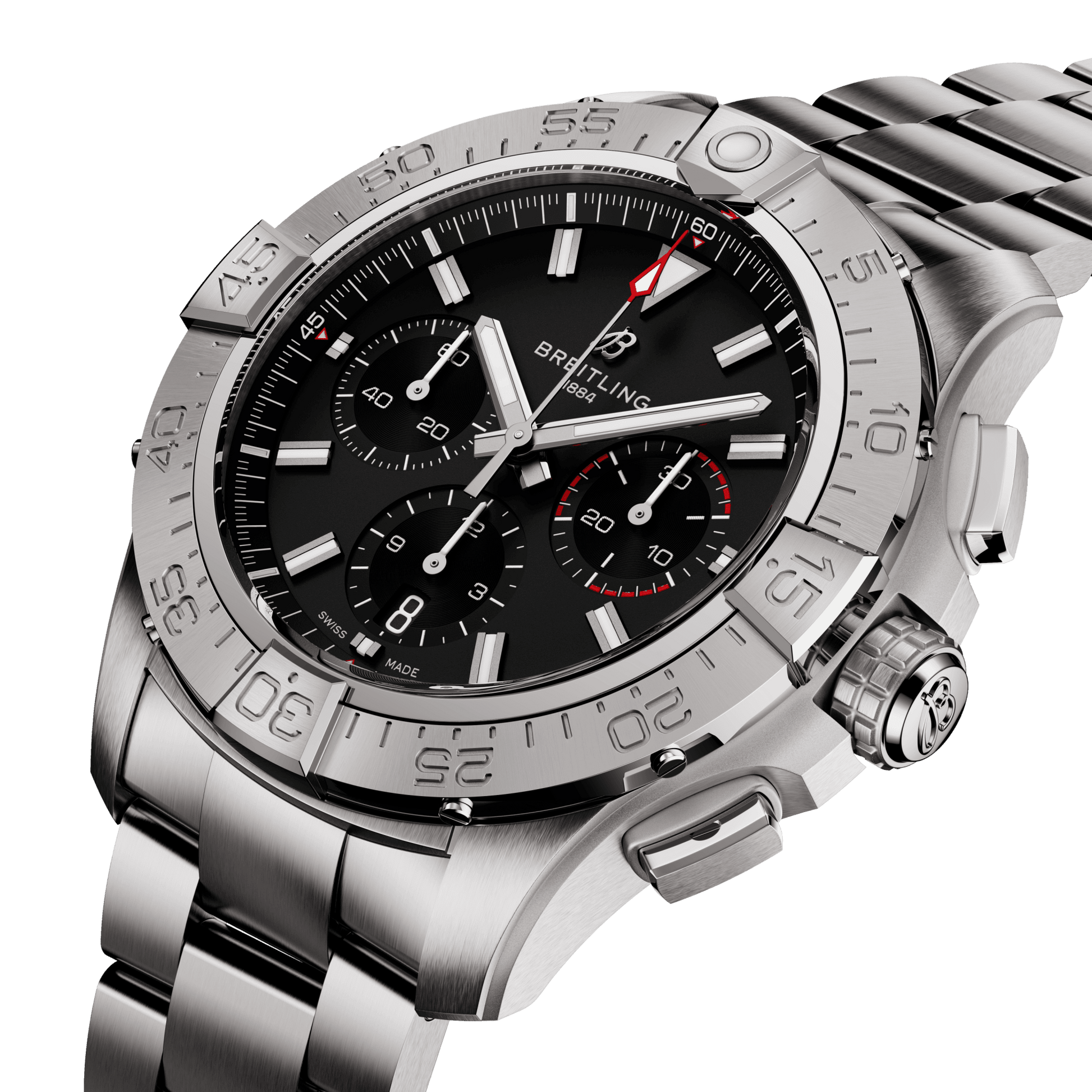 Breitling Avenger B01 Chronograph Black Dial Men 44mm