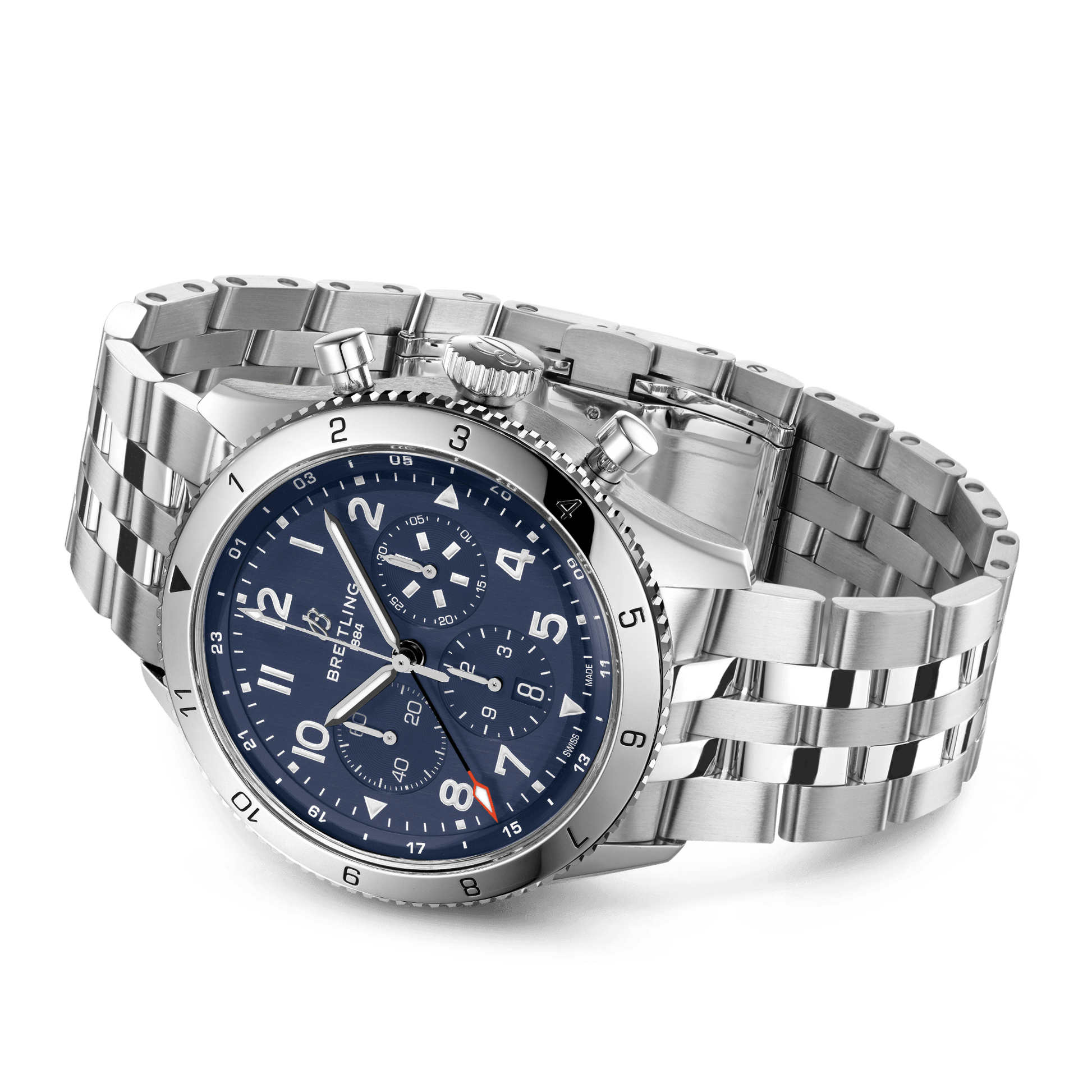 Breitling Super Avi Blue Dial Men 46mm