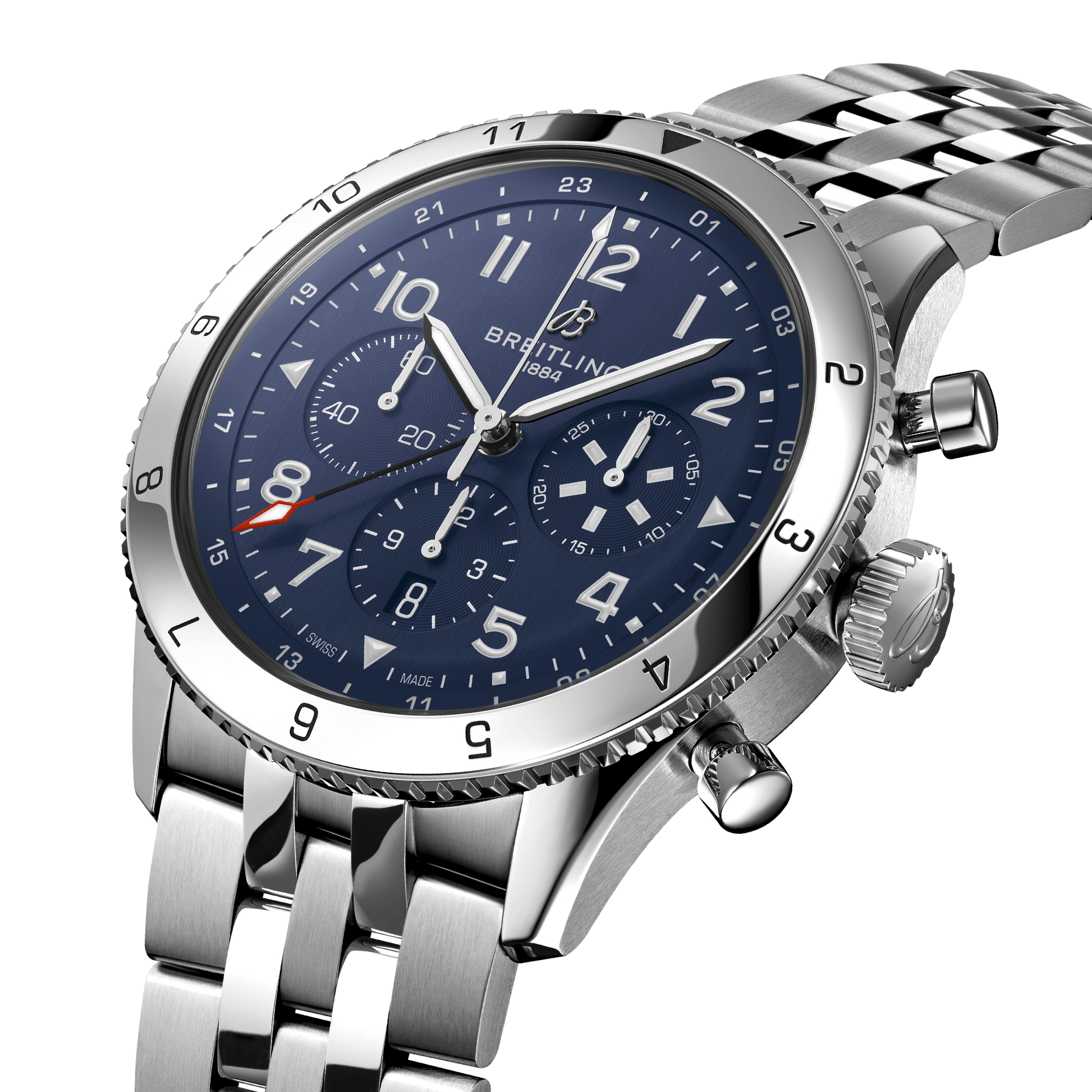 Breitling Super Avi Blue Dial Men 46mm