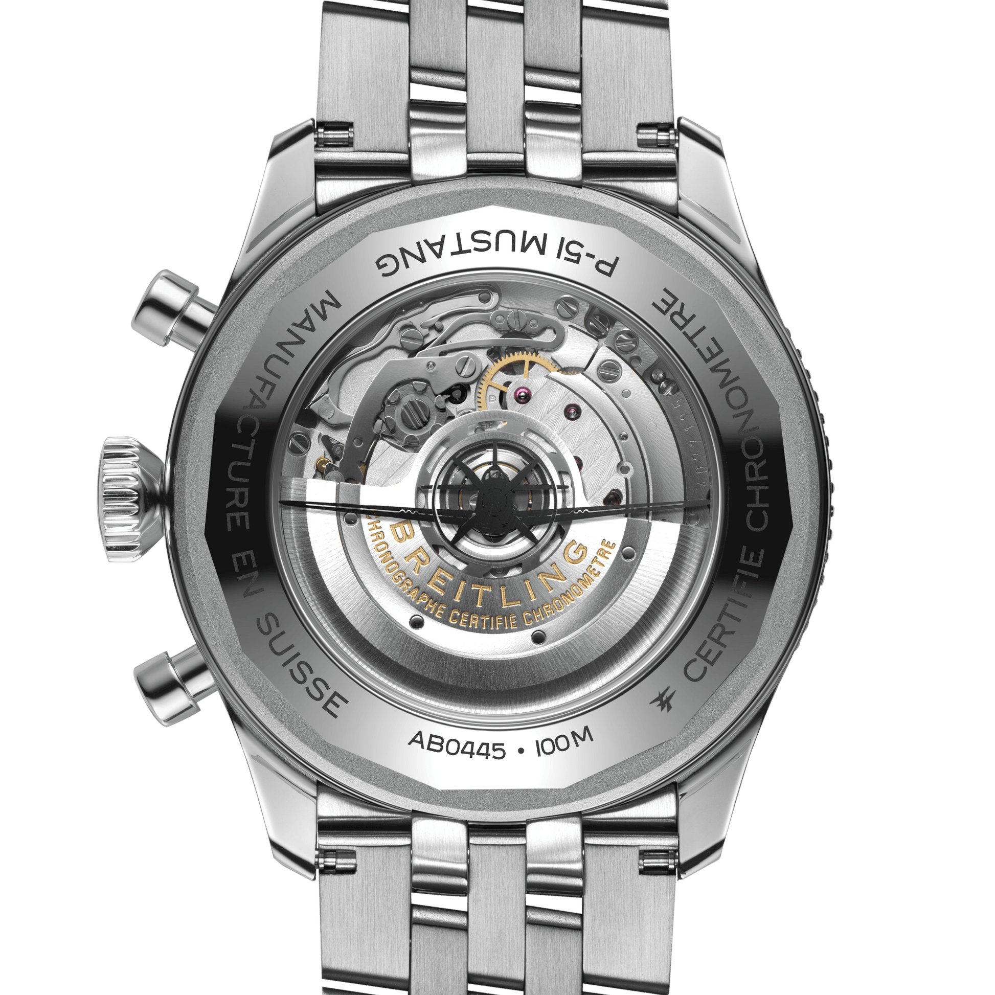 Breitling Super Avi B04 GMT P-51 Mustang Black Dial Men 46mm