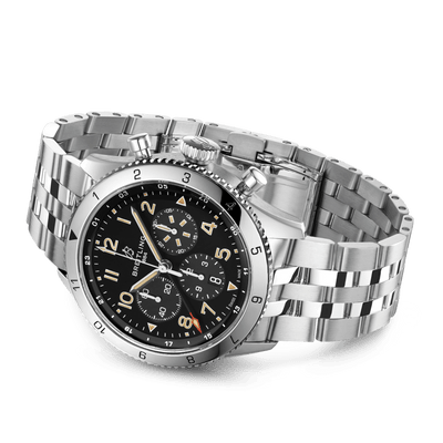 Breitling Super Avi B04 GMT P-51 Mustang Black Dial Men 46mm