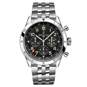 Breitling Super Avi B04 GMT P-51 Mustang Black Dial Men 46mm