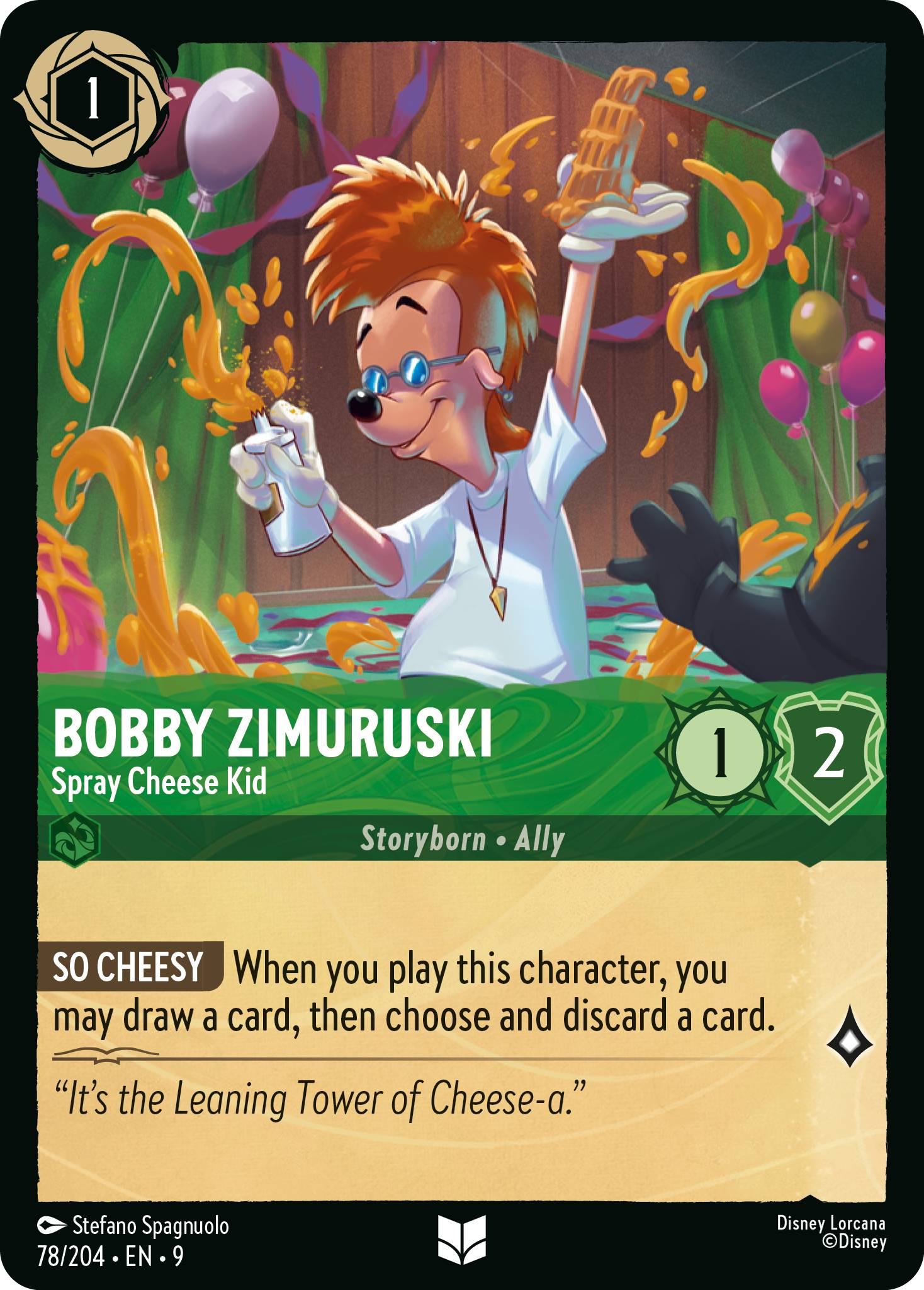 Bobby Zimuruski - Spray Cheese Kid - 78/204 [Fabled] [Non-Foil]