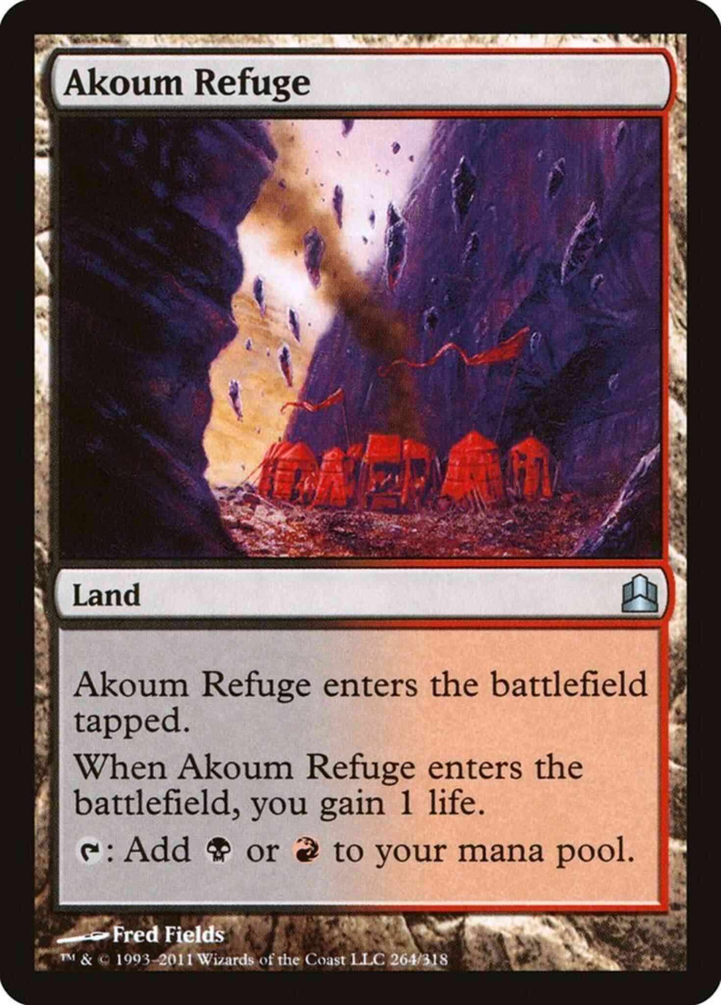 Akoum Refuge [264] [Commander 2011] [Non-Foil]