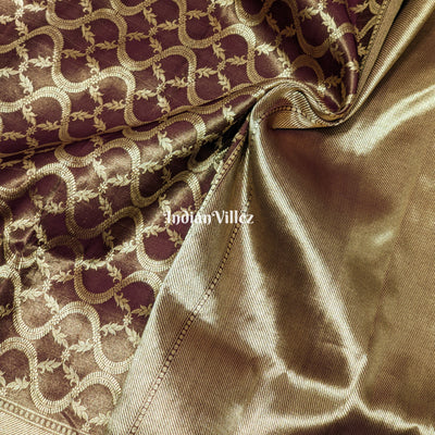 Janhvi Kapoor Inspired Pure Designer Katan Banarasi Saree