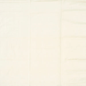 White Handloom Mangalagiri Cotton Saree With Zari Border